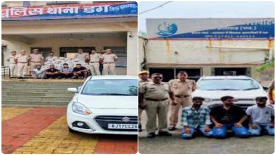 झालावाड़ पुलिस की बड़ी कार्रवाई : सेना का जवान सहित सात तस्कर गिरफ्तार, लाखों का गांजा व एमडी जब्त