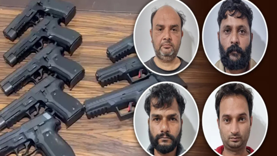 दिल्ली क्राइम ब्रांच ने ISI से जुड़े हथियार गिरोह का किया भंडाफोड़, चार गिरफ्तार