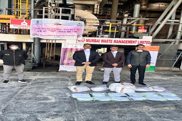 महाराष्ट्र : अंतरराष्ट्रीय ड्रग सिंडिकेट का भंडाफोड़, NCB ने 25 किग्रा नारकोटिक ड्रग्स को जलाकर किया नष्ट