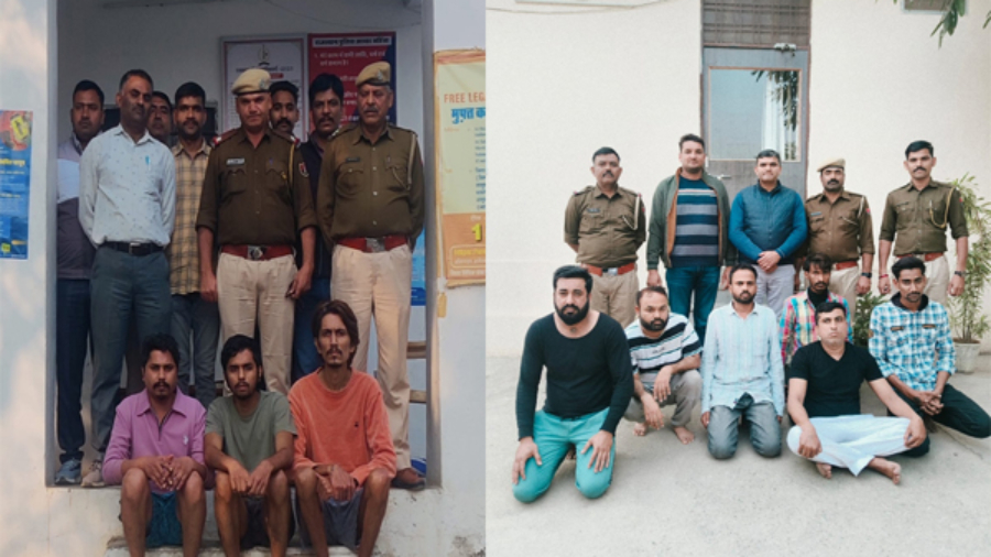 साइबर क्राइम पर उदयपुर पुलिस की बड़ी कार्रवाई, 9 शातिर अभियुक्त गिरफ्तार
