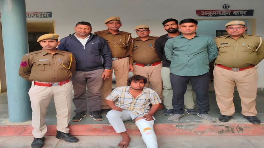 अलवर में ज्वेलरी शॉप लूट का 4 दिन में खुलासा: इंटर-स्टेट गैंग का शातिर बदमाश गिरफ्तार