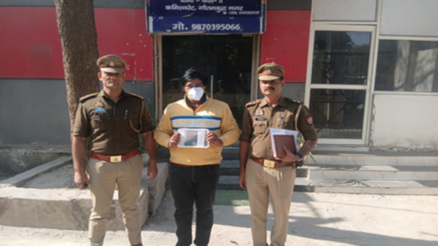 नोएडा : हर्ष फायरिंग करने वाला वांछित आरोपी गिरफ्तार, अवैध पिस्टल बरामद