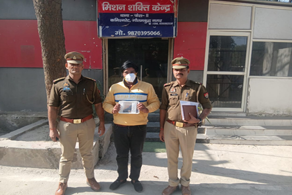 नोएडा : हर्ष फायरिंग करने वाला वांछित आरोपी गिरफ्तार, अवैध पिस्टल बरामद