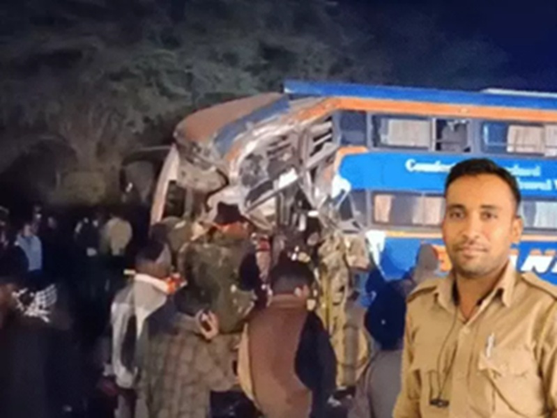 सीकर में भीषण बस हादसा : गुजरात पुलिस कांस्टेबल समेत 4 की मौत, बहन की शादी के लिए कपड़े-जूते खरीदकर लौट रहा था ट्रक ड्राइवर