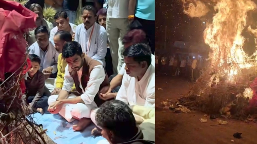 लालसोट : आस्था और उल्लास के साथ 'राजाजी की होली' का भव्य दहन, उमड़ा जनसैलाब
