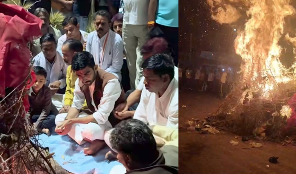 लालसोट : आस्था और उल्लास के साथ 'राजाजी की होली' का भव्य दहन, उमड़ा जनसैलाब
