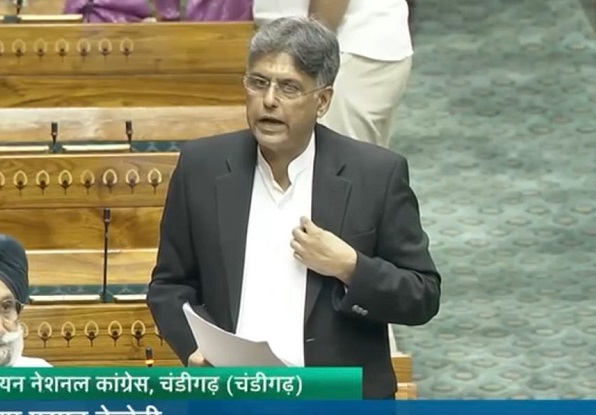 लोकसभा में चंडीगढ़ भर्ती संबंधी जवाब में पारदर्शिता की कमी का मनीष तिवारी ने उठाया मुद्दा