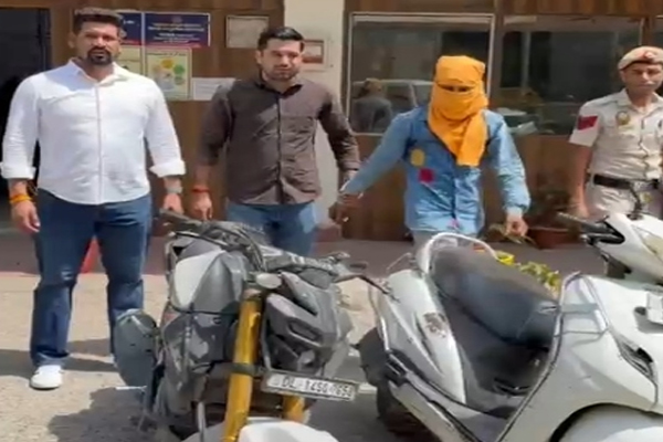दिल्ली के मंडावली क्षेत्र से वाहन चोरी का आरोपी गिरफ्तार, बाइक-स्कूटी बरामद
